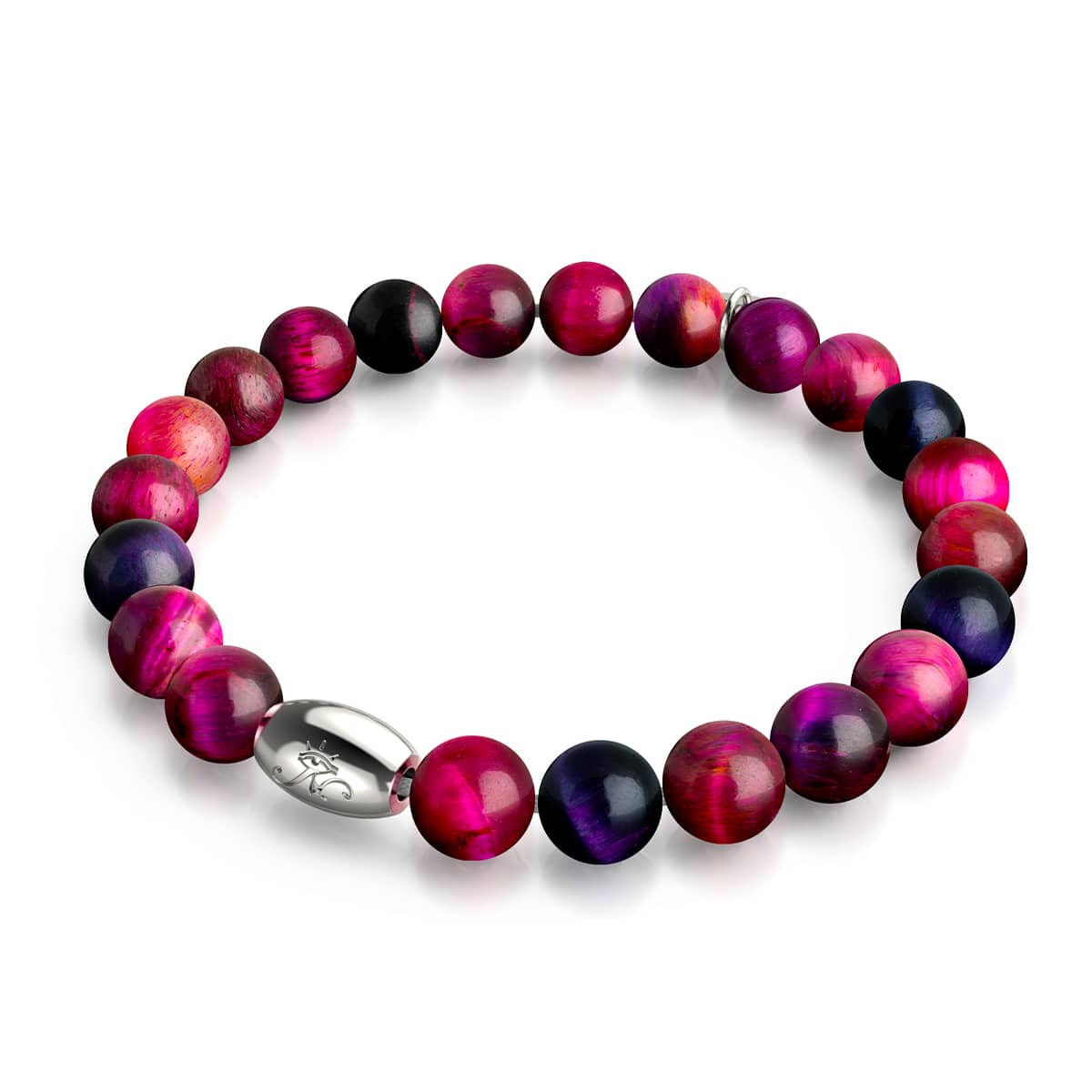 Mulberry Trance | Bracelet en argent sterling 925 | Bracelet œil de tigre Galaxy